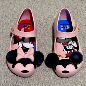 Mini Melissa Ultra + Disney Girls Ballet Flats